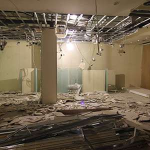 Demolition of an office space
